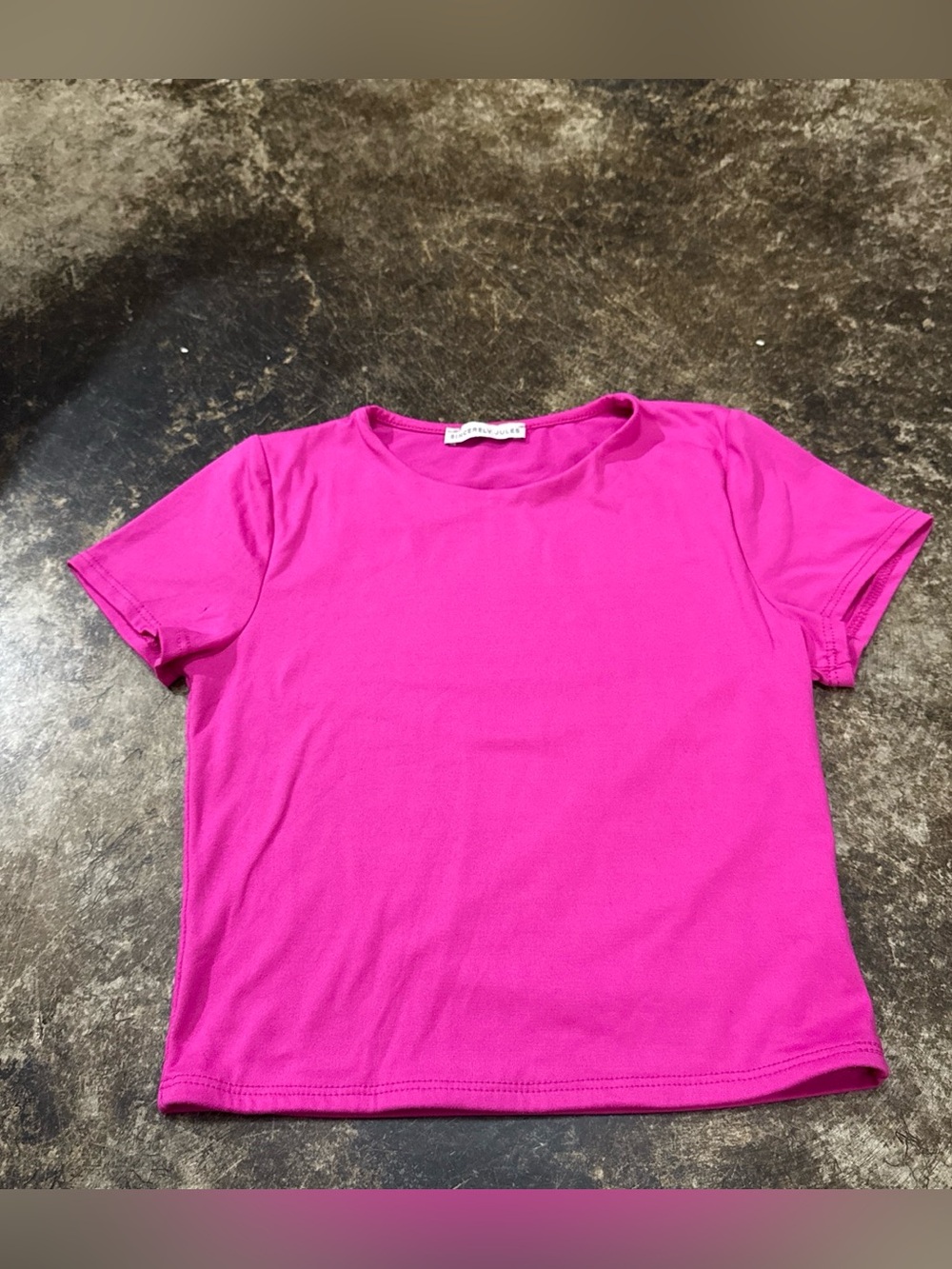 Sincerely Jules Bright Pink Short Sleeve Tee